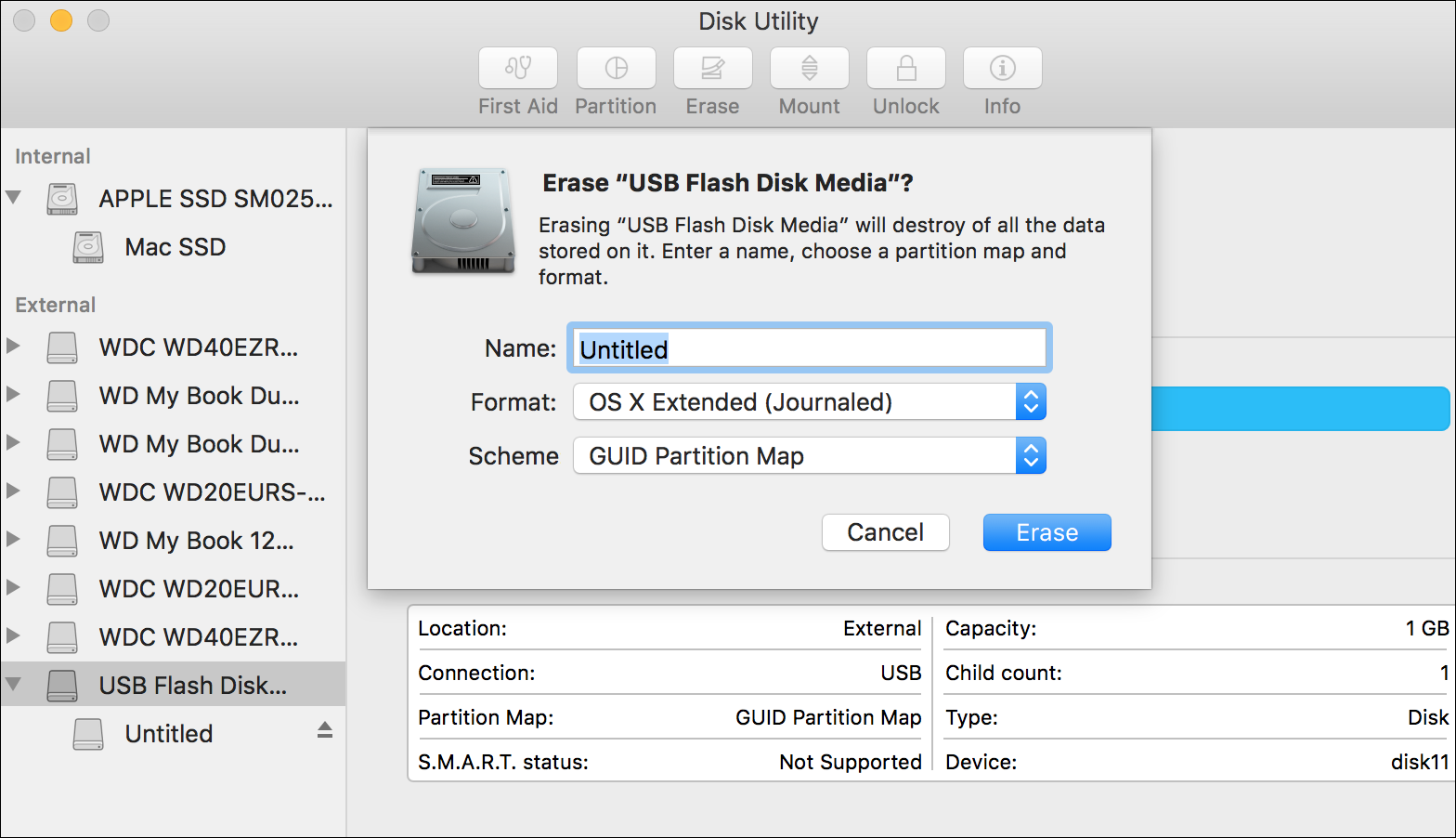 what format usb for mac